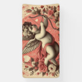 Classic//Retro Cupido Valentijnsdag Spandoek (Verticaal)