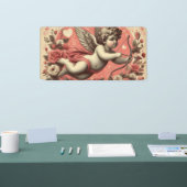 Classic//Retro Cupido Valentijnsdag Spandoek (Beurs)