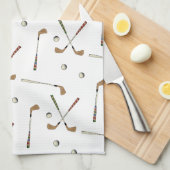 Classic Retro Golf Golfer Club Ball Pattern Theedoek (Quarter Fold)