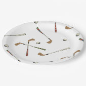 Classic Retro Golf Golfer Clubs Balls Pattern Papieren Bordje (Gekanteld)