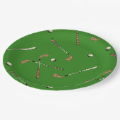Classic Retro Golf Golfer Clubs Balls Pattern Papieren Bordje (Gekanteld)