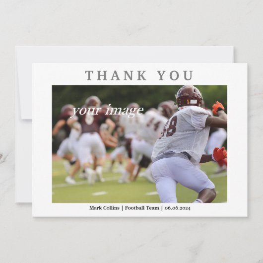 Classic Retro  handschrift bedankje Bedankkaart (Voorkant)