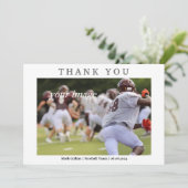 Classic Retro  handschrift bedankje Bedankkaart (Staand voorkant)