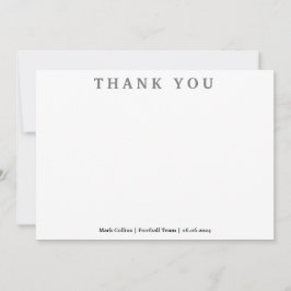 Classic Retro  handschrift bedankje Bedankkaart