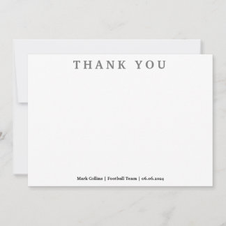 Classic Retro  handschrift bedankje Bedankkaart