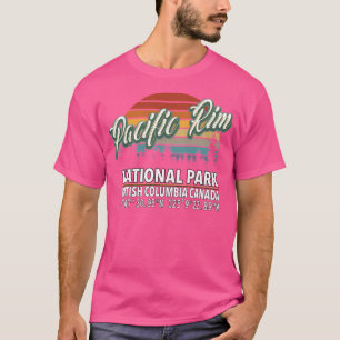  Classic Retro Kleur Pacific Rim National P T-shirt