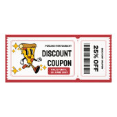 Classic Retro Quirky Cartoon Pizza Character Reclamekaart (Voorkant)