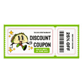 Classic Retro Quirky Cartoon Taco Reclamekaart (Voorkant)