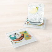 Classic Retro Redux Onderzetter Glazen Onderzetter (Schuin)