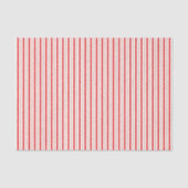 Classic Retro Rood en Wit Gestreept Tissuepapier (Voorkant)