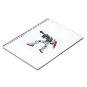 Classic Retro RX-78-2 Gundam Mecha Anime Illustrat Notitieboek (Linkerzijde)