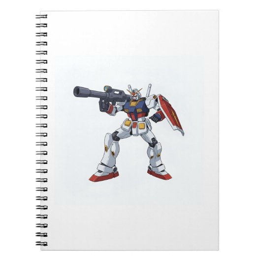 Classic Retro RX-78-2 Gundam Mecha Anime Illustrat Notitieboek (Voorkant)