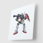 Classic Retro RX-78-2 Gundam Mecha Anime Illustrat Vierkante Klok (Hoek)