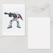 Classic Retro RX-78-2 Gundam Mecha Anime Illustrat Visitekaartje (Voorkant / Achterkant)