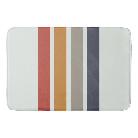 Classic Retro Stripes Shower Curtain Badmat (Voorkant)