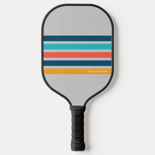 Classic Retro Stripes - Speciaal uitgelicht Pickleball Paddle (Voorkant)