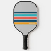 Classic Retro Stripes - Speciaal uitgelicht Pickleball Paddle (Achterkant)