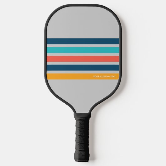 Classic Retro Stripes - Speciaal uitgelicht Pickleball Paddle (Achterkant)