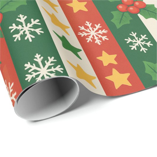 Classic Retro vakantie grillig Cadeaupapier (Rol Hoek)