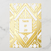 Classic Retro Verjaardag Diner Party Menu (Voorkant)