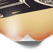 Classic retro vintage auto poster (Hoek)