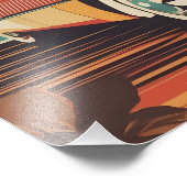 Classic retro vintage auto poster (Hoek)