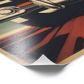 Classic retro vintage auto poster (Hoek)