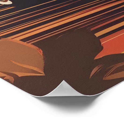 Classic retro vintage auto poster (Hoek)