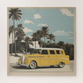 Classic retro vintage auto poster legpuzzel (Verticaal)