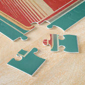 Classic retro vintage auto poster legpuzzel (Zijkant)