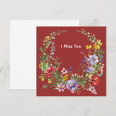 Classic Retro Wreath Illustration Note Cards Notitiekaartje (Voorkant / Achterkant)