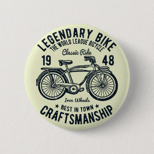 Classic Ride Bicycle Legendary Bike Craftsmanship Ronde Button 5,7 Cm