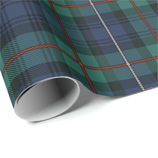Classic Robertson Groen geruite Tartan Cadeaupapier (Rol Hoek)