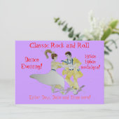 Classic Rock en Roll Jive Dancing Kaart (Staand voorkant)