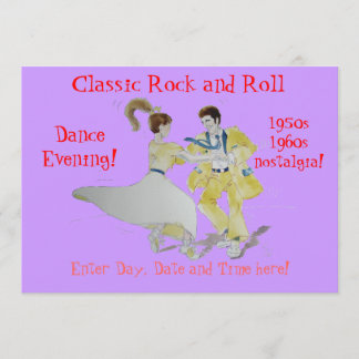 Classic Rock en Roll Jive Dancing Kaart