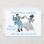 Classic Rock en Roll Jive DansBlue Suit Kaart (Voorkant)