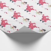 Classic Rock en Roll Jivers met Kerstmis Cadeaupapier (Hoek)