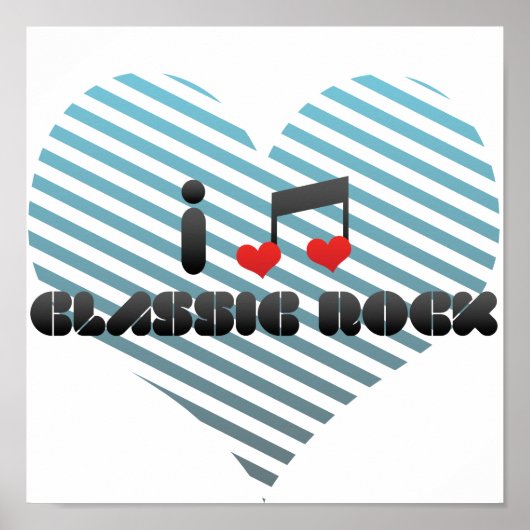 Classic Rock fan Poster (Voorkant)