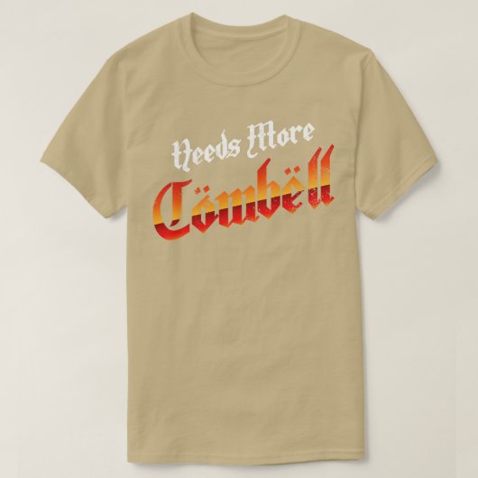 Classic Rock heeft meer Cowbell nodig T-shirt (Design voorkant)