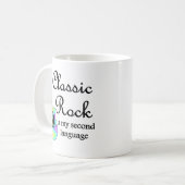 Classic Rock is mijn tweede taal Koffiemok (Voorkant links)