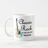 Classic Rock is mijn tweede taal Koffiemok (Links)