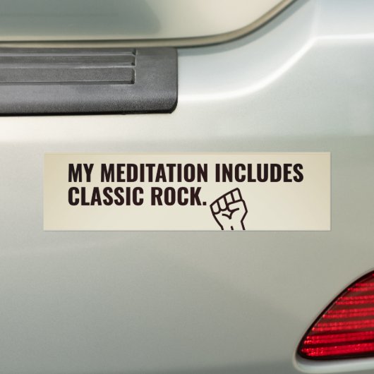 Classic Rock Rock N Roll Bumpersticker (Op auto)