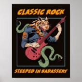 Classic Rock Steeped in Badassery Poster (Voorkant)