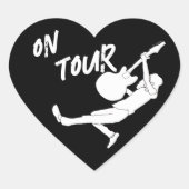 Classic Rock Tour Hart Sticker (Voorkant)