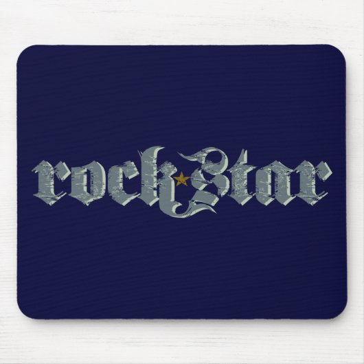 Classic Rockstar Mousepad Muismat (Voorkant)