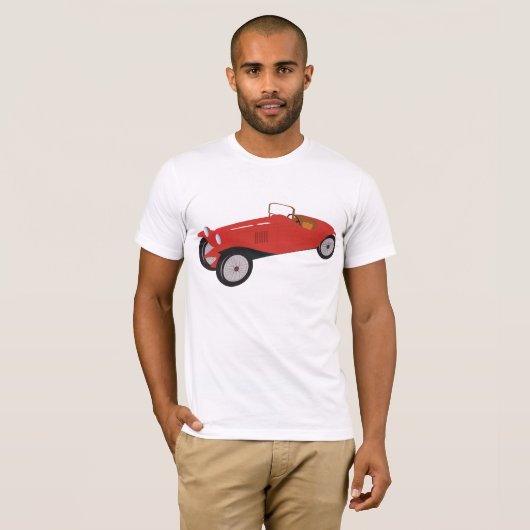 Classic rode auto Mannen T-shirt (Voorkant volledig)
