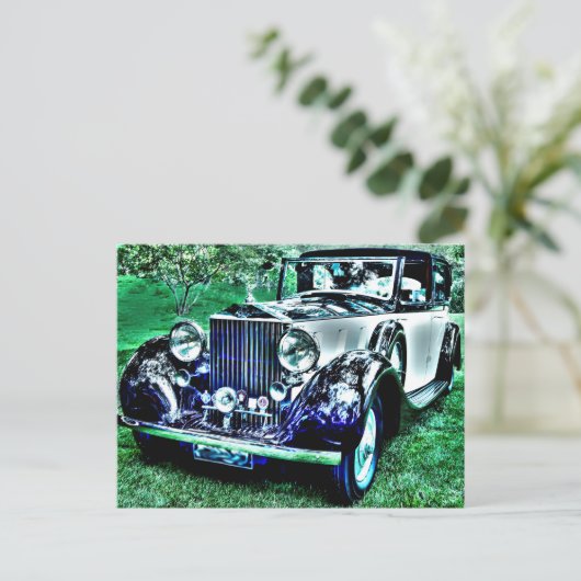 Classic Roll Royce Briefkaart (Staand voorkant)