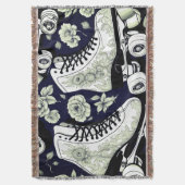 Classic Roller Schaatsen, zwart wit Deken (Voorkant Verticaal)