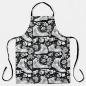 Classic Roller Schaatsen, zwart wit Schort (Voorkant)