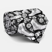 Classic Roller Schaatsen, zwart wit Stropdas (Opgerold)